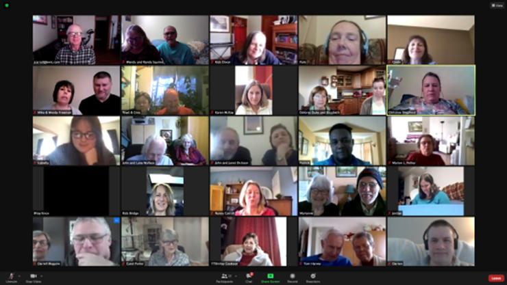 Screenshot of Zoom meeting participants