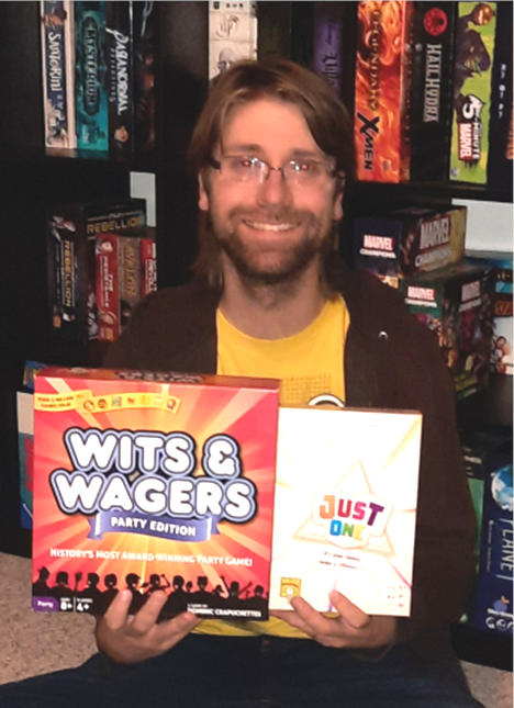 Jordan Lahn and his collection
		of games