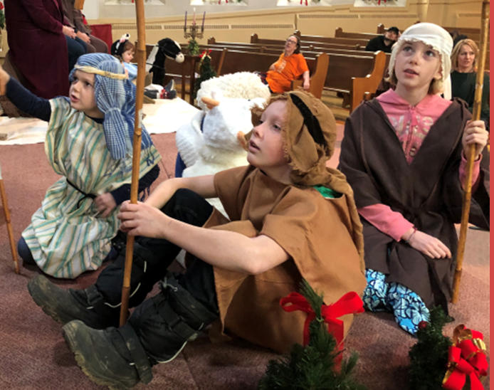 Some of the children in the pageant