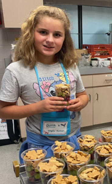 Creative snacks made in the kitchen