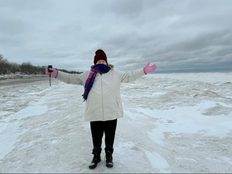 All bundled up
		for winter