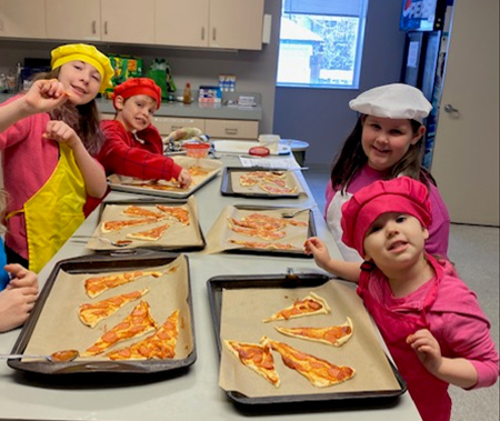 Making pizza roll-ups