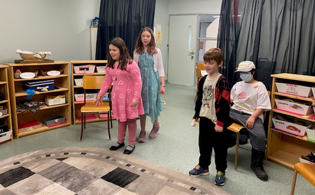 Kids in the Godly Play room