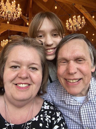 Rev. Pamela Fitkin
		with her family