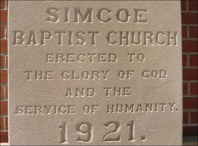 Erected to the glory of God and the service of humanity. 1921