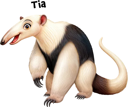 Tia the Giant
			Anteater