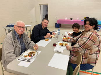 At the potluck