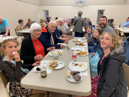 At the potluck