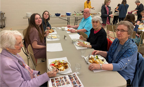 At the potluck