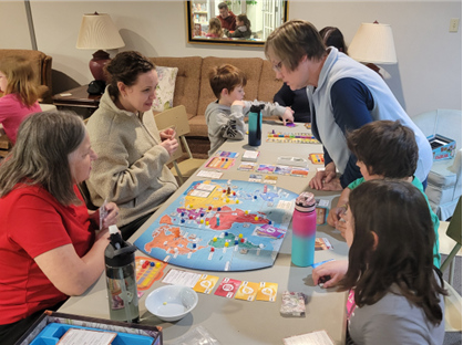 Board games on the table