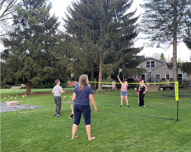 The adults got into the game, too